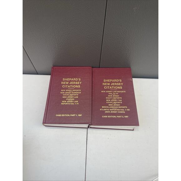 Shepard’s New Jersey Citations (1987) 8-volume set. Excellent Condition - Picture 10 of 11